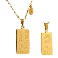 Yhpup Official Store Women's Apparels Saint Morris Stainless Steel Zodiac Necklace 25 Yhpup Official Store Women's Apparels Saint Morris Stainless Steel Zodiac Necklace