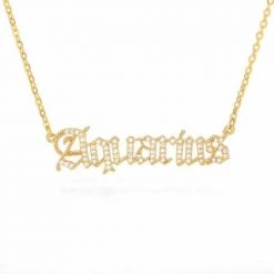 Romalar Store North Royal Zodiac Pendant Necklace Women's Apparels