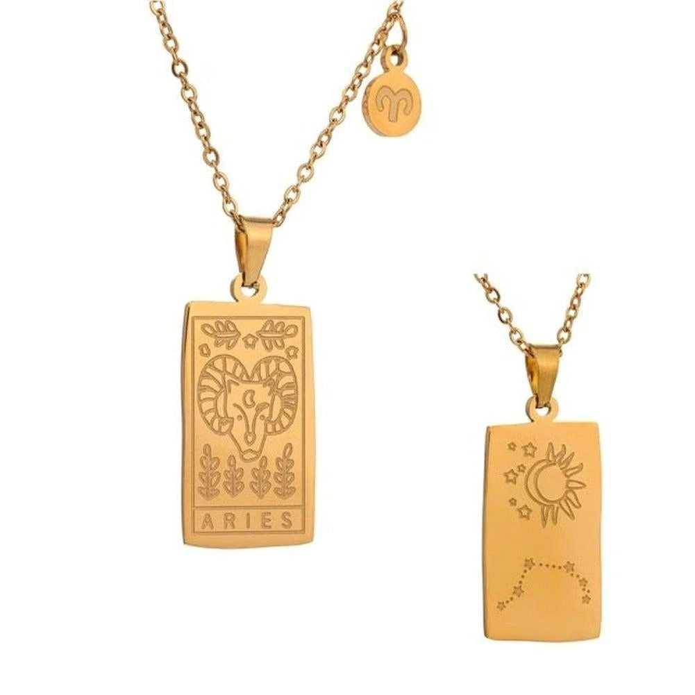 Yhpup Official Store Women's Apparels Saint Morris Stainless Steel Zodiac Necklace 4 Yhpup Official Store Women's Apparels Saint Morris Stainless Steel Zodiac Necklace