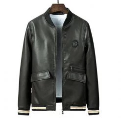 HKTY Official Store North Royal Rider Leather Jacket Men's Apparels
