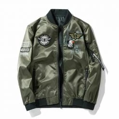 JOYSWAMM CLASSIC Store Franklin Flight Jacket Men's Apparels