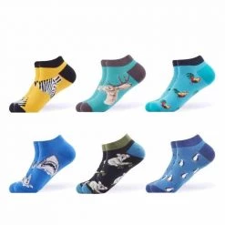 Sanzetti Official Store Assorted Ankle Socks (6 Pairs) Men's Apparels