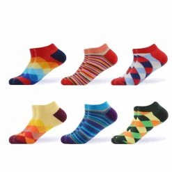 Sanzetti Official Store Assorted Ankle Socks (6 Pairs) Men's Apparels