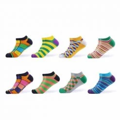 Sanzetti Official Store Men's Apparels Assorted Ankle Socks (8 Pairs)