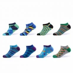 Sanzetti Official Store Men's Apparels Assorted Ankle Socks (8 Pairs)