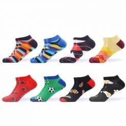 Sanzetti Official Store Men's Apparels Assorted Ankle Socks (8 Pairs)