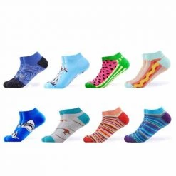 Sanzetti Official Store Men's Apparels Assorted Ankle Socks (8 Pairs)