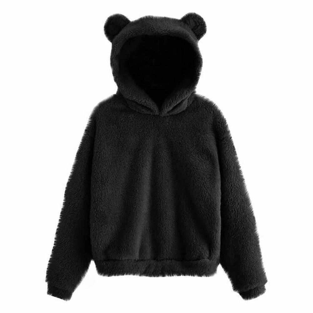 Silvia Store Women's Apparels North Royal Fluffy Ear Hoodie 5 Silvia Store Women's Apparels North Royal Fluffy Ear Hoodie