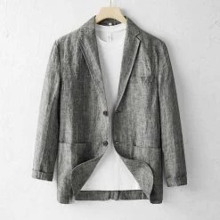7XL 8XL 9XL 10XL High Quality Produts Store North Royal Linen Pocket Blazer Men's Apparels