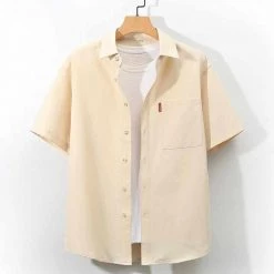 Liuana78 Store Men's Apparels Saint Morris Aloha Short Sleeve Shirt