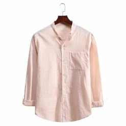 VEAKER Apparel Outlets Store Men's Apparels North Royal Valencia Linen Shirt