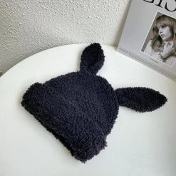 XIADAILA Official Store Women's Apparels Saint Morris Wool Rabbit Ears Beanie