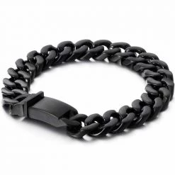 TrustyLan Official Store Stainless Steel Chunky Chain Bracelet