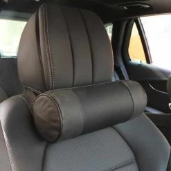 O SHI CAR Official Store Leather Memory Foam Car Neck Pillow Accessories