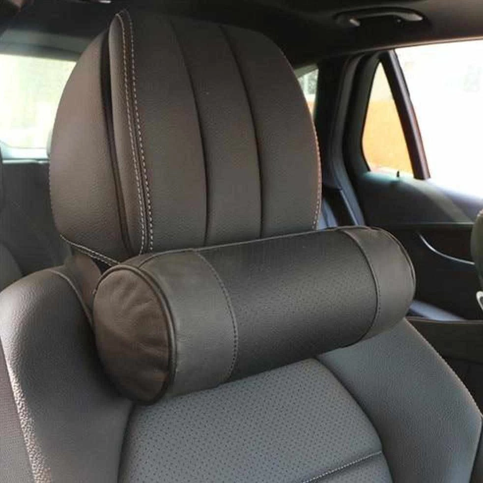 O SHI CAR Official Store Leather Memory Foam Car Neck Pillow Accessories 4 O SHI CAR Official Store Leather Memory Foam Car Neck Pillow Accessories