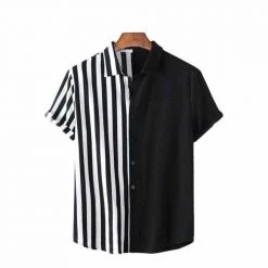 Town Store Sky Madrid Contrast Striped Shirt Men's Apparels 7 Town Store Sky Madrid Contrast Striped Shirt Men's Apparels