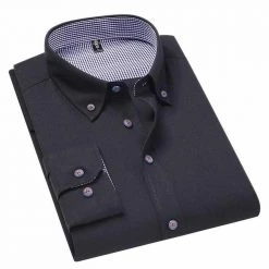 Brother Wang Official Store Sky Madrid Casual Sleek Button-Down Shirt