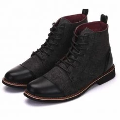 ROEGRE Speciality Store Bradley Vegan Leather Boots Men's Apparels