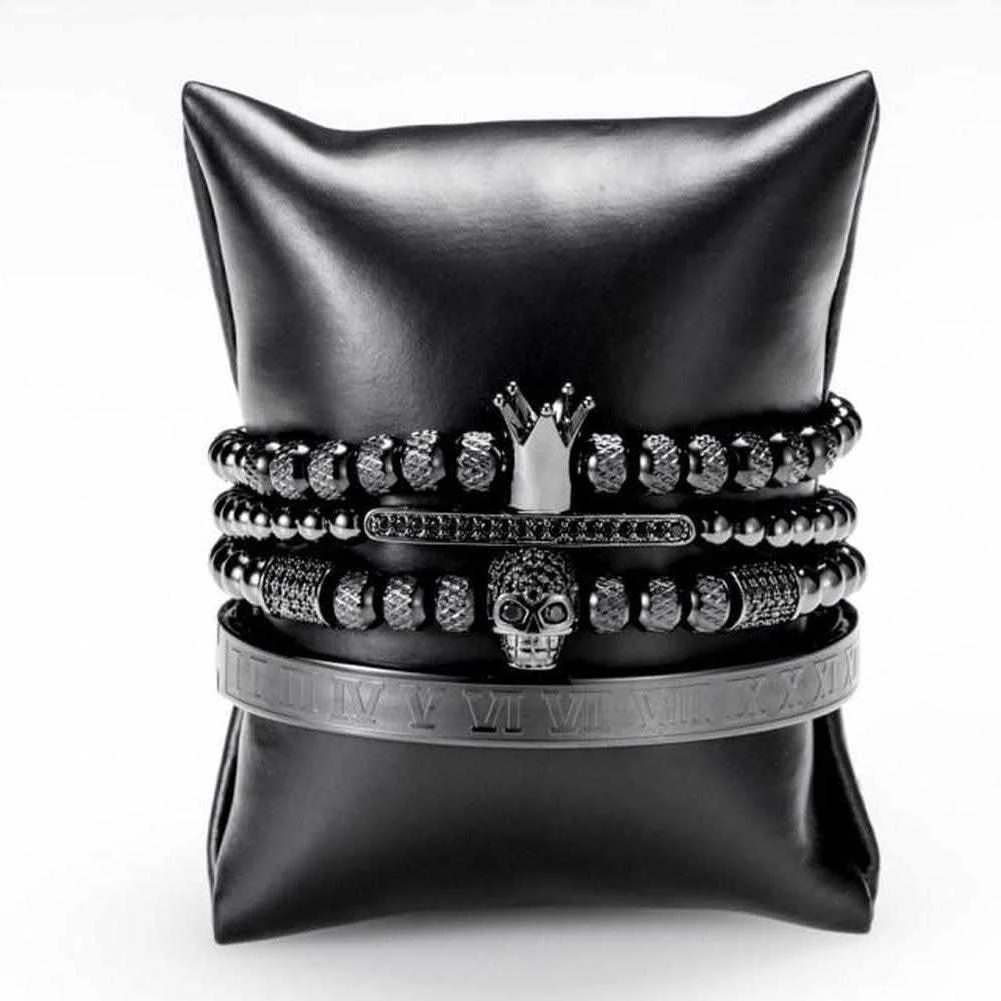 ATTYIRENA Official Store North Royal Stainless Steel Crown Bracelet Men's Apparels 5 ATTYIRENA Official Store North Royal Stainless Steel Crown Bracelet Men's Apparels