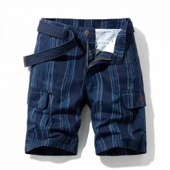 Street Graffiti Men's Store North Royal Striped Cargo Shorts