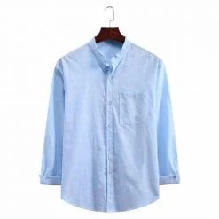 VEAKER Apparel Outlets Store Men's Apparels North Royal Valencia Linen Shirt