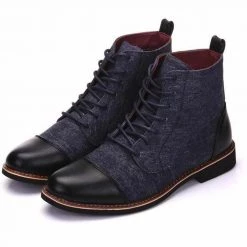 ROEGRE Speciality Store Bradley Vegan Leather Boots Men's Apparels