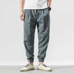 VOLGINS Official Store North Royal Linen Harem Pants