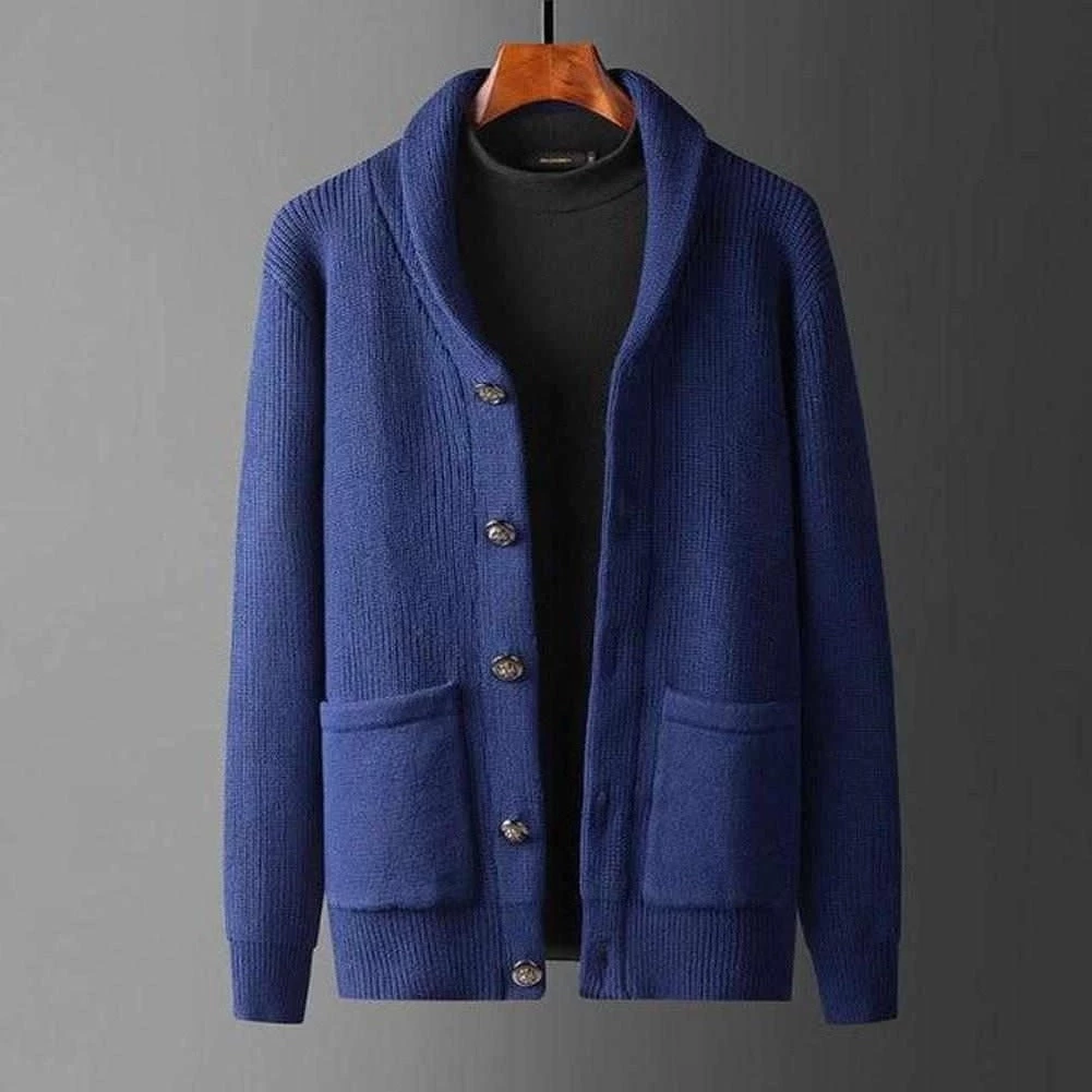 SHOUAI Store Men's Apparels Saint Morris Wool Button Cardigan 3 SHOUAI Store Men's Apparels Saint Morris Wool Button Cardigan