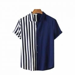 Town Store Sky Madrid Contrast Striped Shirt Men's Apparels 6 Town Store Sky Madrid Contrast Striped Shirt Men's Apparels