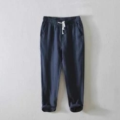 BOKCHOY Official Store North Royal Relaxed Fit Linen Pants Men's Apparels