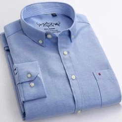 BOLEEBIRD AliExpress Store North Royal Oxford Shirt Men's Apparels