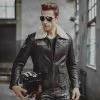 FLAVOR LEATHER JACKETS Gunner Leather Flight Jacket 2 FLAVOR LEATHER JACKETS Gunner Leather Flight Jacket