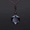 Shippinggift Store Sky Madrid Natural Obsidian Necklace Men's Apparels