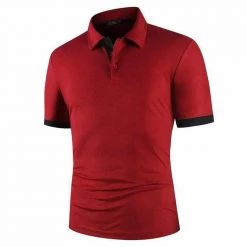 YiBaoXin Store Sky Madrid Dual Tone Polo Shirt Men's Apparels 15 YiBaoXin Store Sky Madrid Dual Tone Polo Shirt Men's Apparels