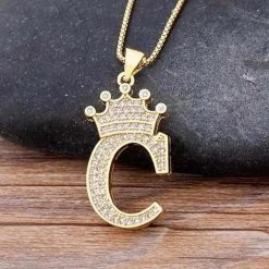 NIDIN Factory Online Store Saint Morris Royal Initial Necklace Men's Apparels 32 NIDIN Factory Online Store Saint Morris Royal Initial Necklace Men's Apparels