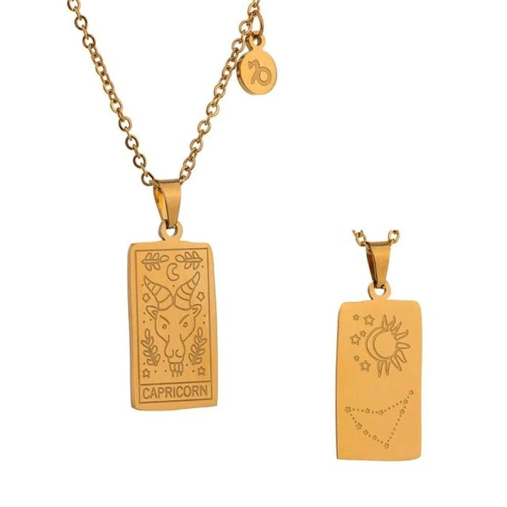 Yhpup Official Store Women's Apparels Saint Morris Stainless Steel Zodiac Necklace 8 Yhpup Official Store Women's Apparels Saint Morris Stainless Steel Zodiac Necklace