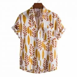 Your's Handsome Wardrobe Store Saint Morris Coastal Short Sleeve Shirt Men's Apparels