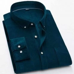 Donghuan Overseas Store Men's Apparels North Royal Corduroy Button-Down Shirt 16 Donghuan Overseas Store Men's Apparels North Royal Corduroy Button-Down Shirt