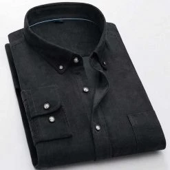 Donghuan Overseas Store Men's Apparels North Royal Corduroy Button-Down Shirt 19 Donghuan Overseas Store Men's Apparels North Royal Corduroy Button-Down Shirt