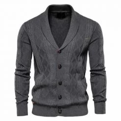 AIOPESON Official Store Men's Apparels North Royal Vermont Wool Cardigan