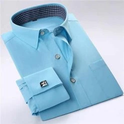 Sinwoyan Online Store Men's Apparels Sky Madrid Cufflink Dress Shirt