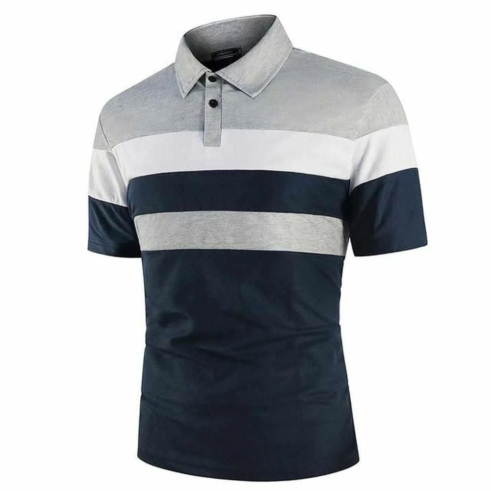 YiBaoXin Store Men's Apparels Saint Morris Polo Striped Shirt 5 YiBaoXin Store Men's Apparels Saint Morris Polo Striped Shirt
