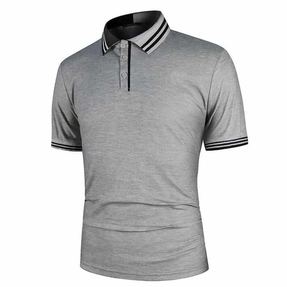 YiBaoXin Store North Royal Striped Polo Shirt 5 YiBaoXin Store North Royal Striped Polo Shirt