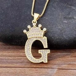 NIDIN Factory Online Store Saint Morris Royal Initial Necklace Men's Apparels 36 NIDIN Factory Online Store Saint Morris Royal Initial Necklace Men's Apparels