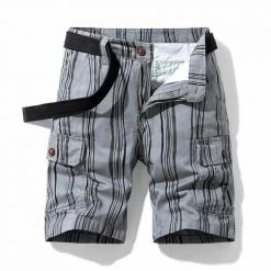 Street Graffiti Men's Store North Royal Striped Cargo Shorts