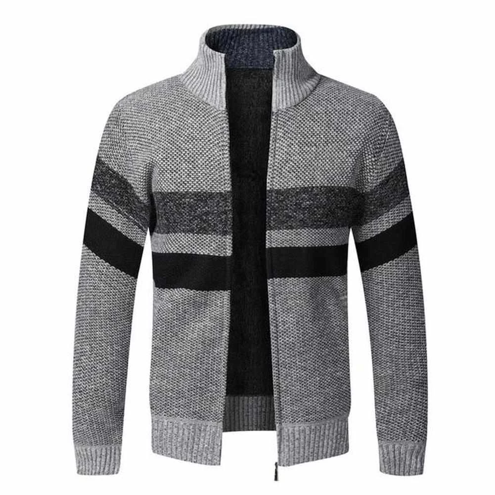JayRuoYi Clothes Store Casual Striped Zipper Cardigan Men's Apparels 7 JayRuoYi Clothes Store Casual Striped Zipper Cardigan Men's Apparels