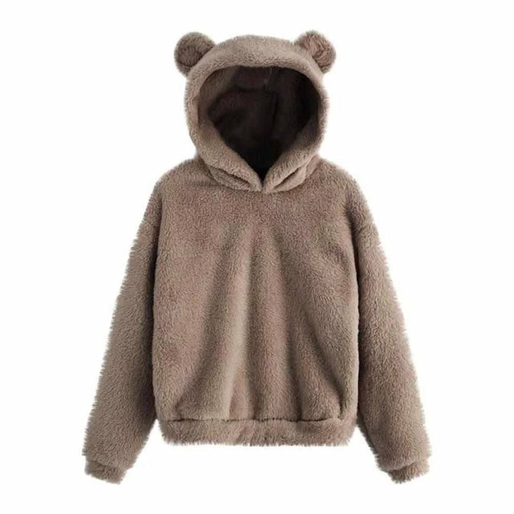 Silvia Store Women's Apparels North Royal Fluffy Ear Hoodie 4 Silvia Store Women's Apparels North Royal Fluffy Ear Hoodie