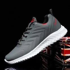 KJEDGB Store Men's Apparels Sky Madrid Leather Sneakers