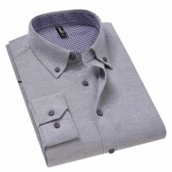 Brother Wang Official Store Sky Madrid Casual Sleek Button-Down Shirt