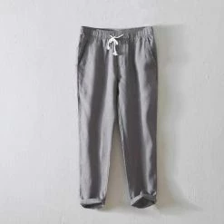 BOKCHOY Official Store North Royal Relaxed Fit Linen Pants Men's Apparels